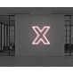 Neon Letter X