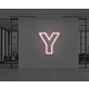 Neon Letter Y