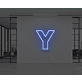 Neon Letter Y