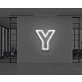 Neon Letter Y