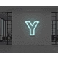 Neon Letter Y