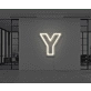 Neon Letter Y