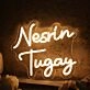 Nesrin Tugay Yellow Neon Sign