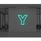Neon Letter Y