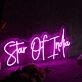 Star Of India pink Neon Sign