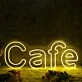 Cafe Yellow Custom Neon Sign