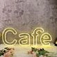 Cafe Yellow Custom Neon Sign