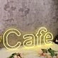 Cafe Yellow Custom Neon Sign