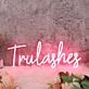 Trulashes Red Custom Neon Sign
