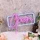Purple Open Custom Neon Sign