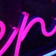 Purple Open Custom Neon Sign