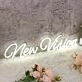 New Vision White Neon Sign