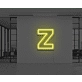 Neon Letter Z
