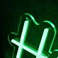 Hi Roomie Green Neon Sign
