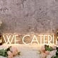 We Cater Yellow Custom Neon Sign