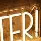 We Cater Yellow Custom Neon Sign
