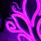Branch Bud Purple Neon Sign