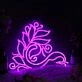 Branch Bud Purple Neon Sign