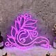 Branch Bud Purple Neon Sign