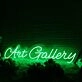 Art Gallery Green Neon Sign
