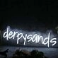 Derpy Sands White Neon Sign