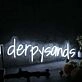 Derpy Sands White Neon Sign