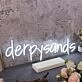 Derpy Sands White Neon Sign