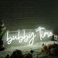 Bubby Time White Neon Sign