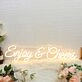 Enjoy And Cheers Yellow Custom LED Neon Sign