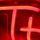 The Hut Red Neon Sign