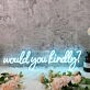 Would You Kindly Blue Neon Sign