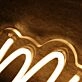 Mini Mac Yellow Neon Sign