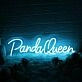Panda Queen Blue Neon Sign