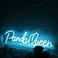 Panda Queen Blue Neon Sign