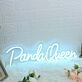 Panda Queen Blue Neon Sign