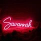 Savannah Red Neon Sign