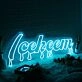 Icekeem Blue Neon Sign