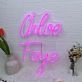 Chloe Faye Name Neon Sign