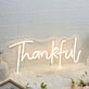 Thankful Yellow Neon Sign