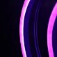 Moon Vector Purple Neon Sign