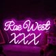 Rae West XXX Purple Neon Sign