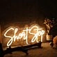 Short Stop Yellow Neon Sign