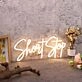 Short Stop Yellow Neon Sign