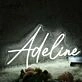Adeline White Neon Sign