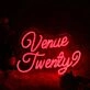Venue Twenty Red Neon Sign