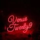 Venue Twenty Red Neon Sign