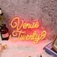 Venue Twenty Red Neon Sign