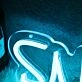 Snipez Blue Neon Sign