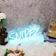 Snipez Blue Neon Sign