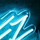 Snipez Blue Neon Sign